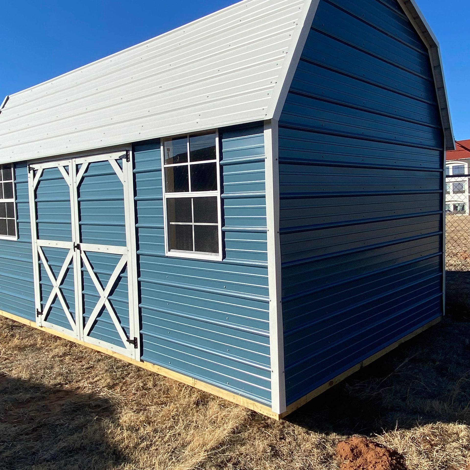 Derksen 10x16 Metal Side Lofted barn