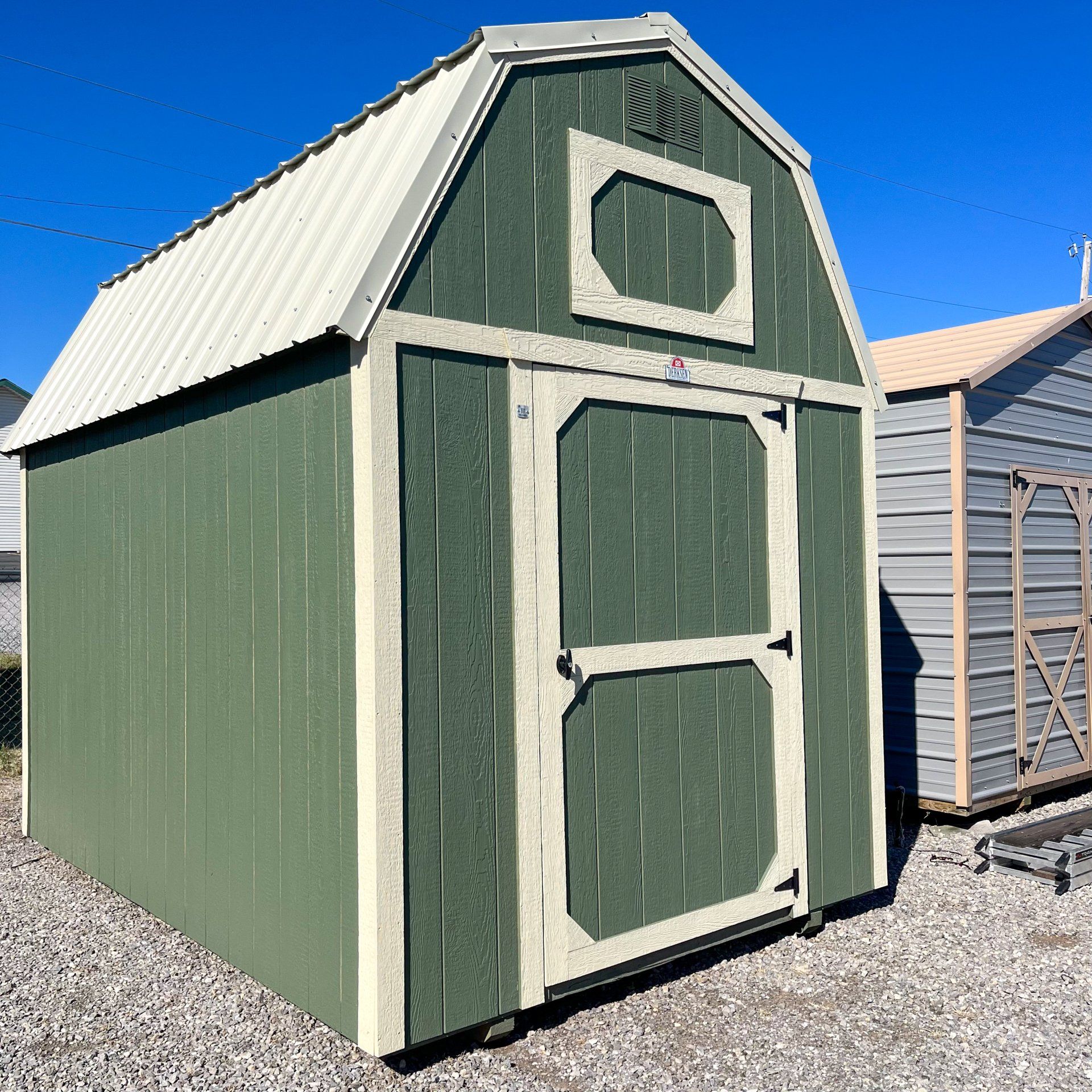 8x12 Lofted Barn left Angle