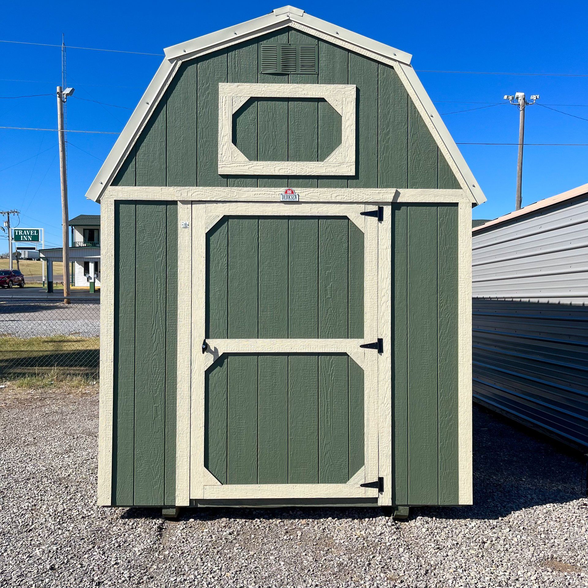 8x12 Lofted Barn Front