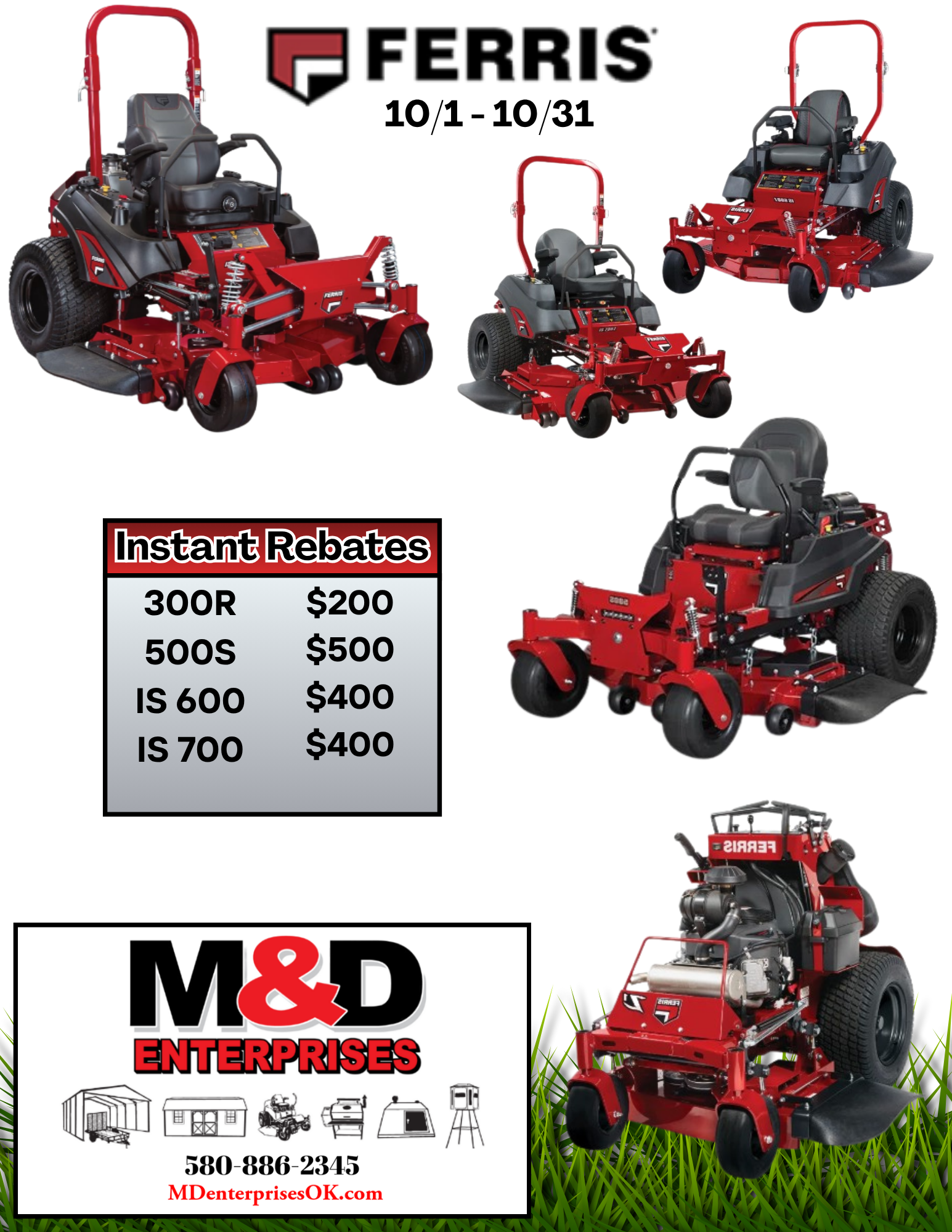 October Ferris Discounts