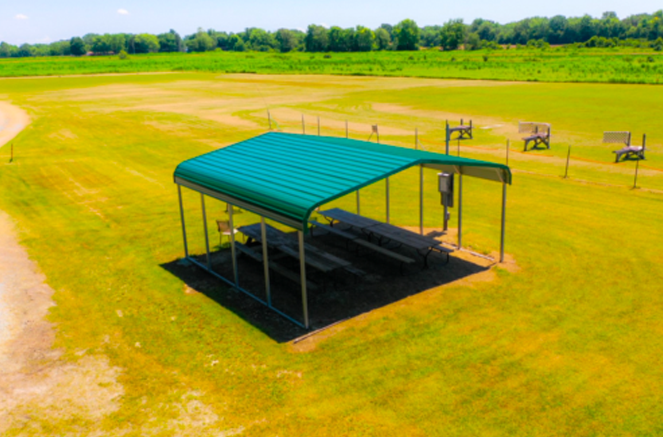 Texwin Carport Install Drone Shot