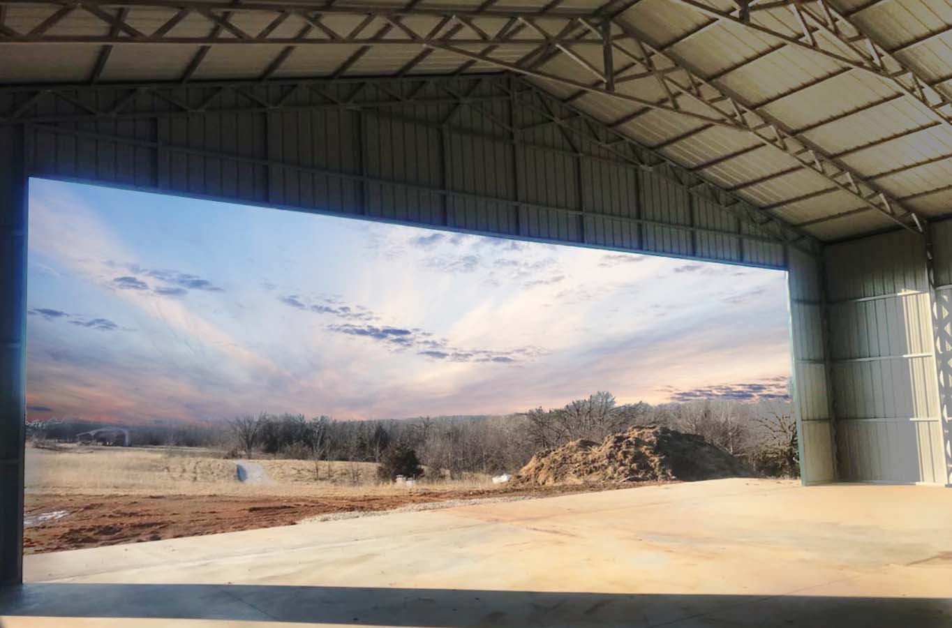 Inside Of Legacy Commercial Truss Structure