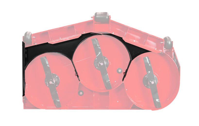 A Big Dog mower with three blades on a white background.