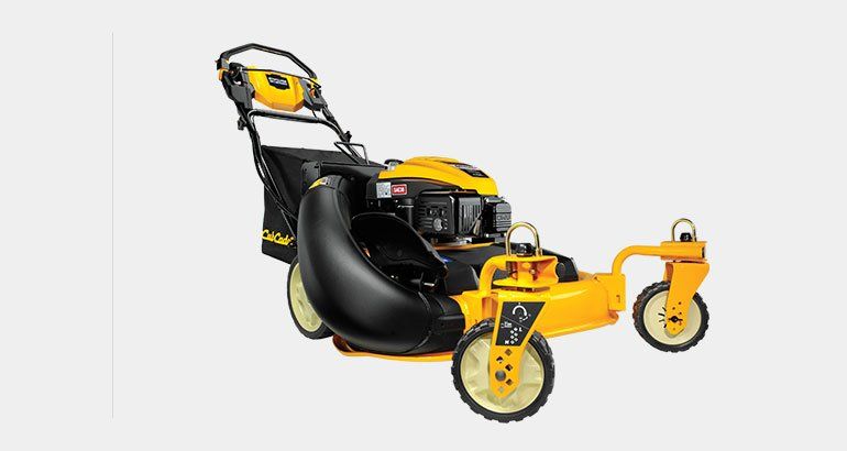 a walk behind cub cadet push mower
