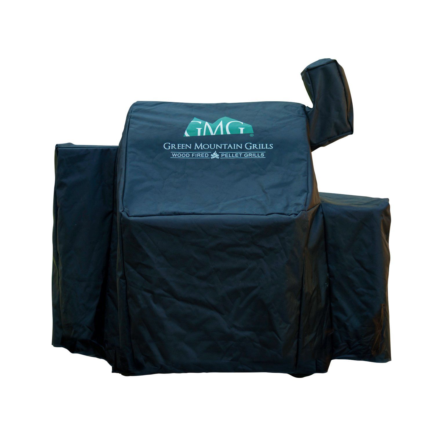 a black cover for a green mountain grills wood fired pellet grill