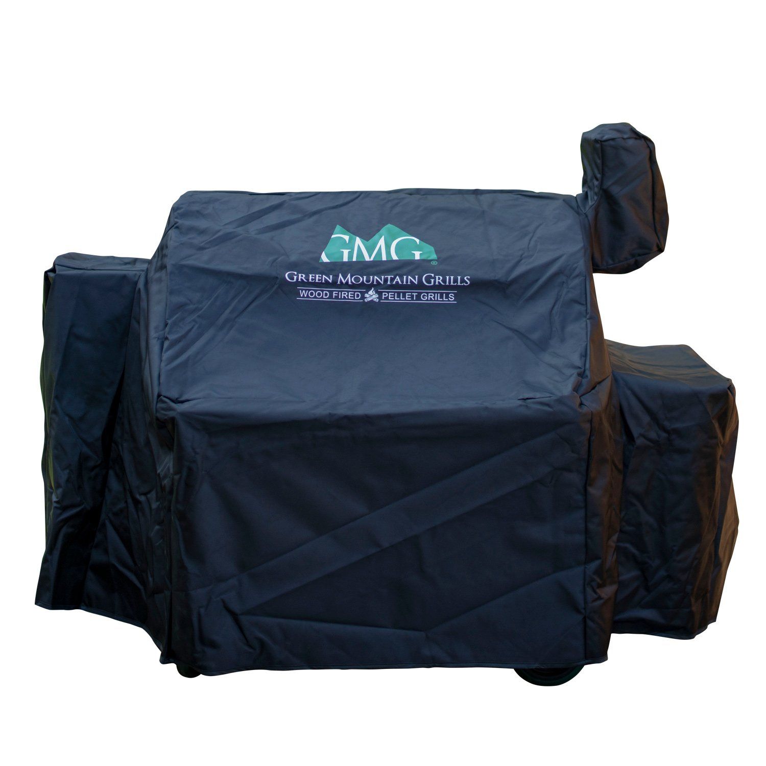 a black cover for a green mountain grills wood fired pellet grill