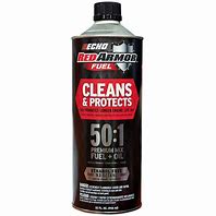 A bottle of red armor fuel cleans and protects.