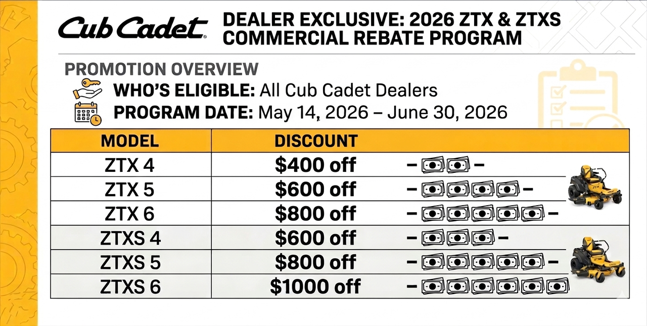 Cub Cadet Summer Savings