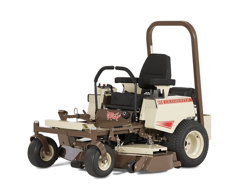 a brown and white lawn mower that says ' ferris wheel ' on it