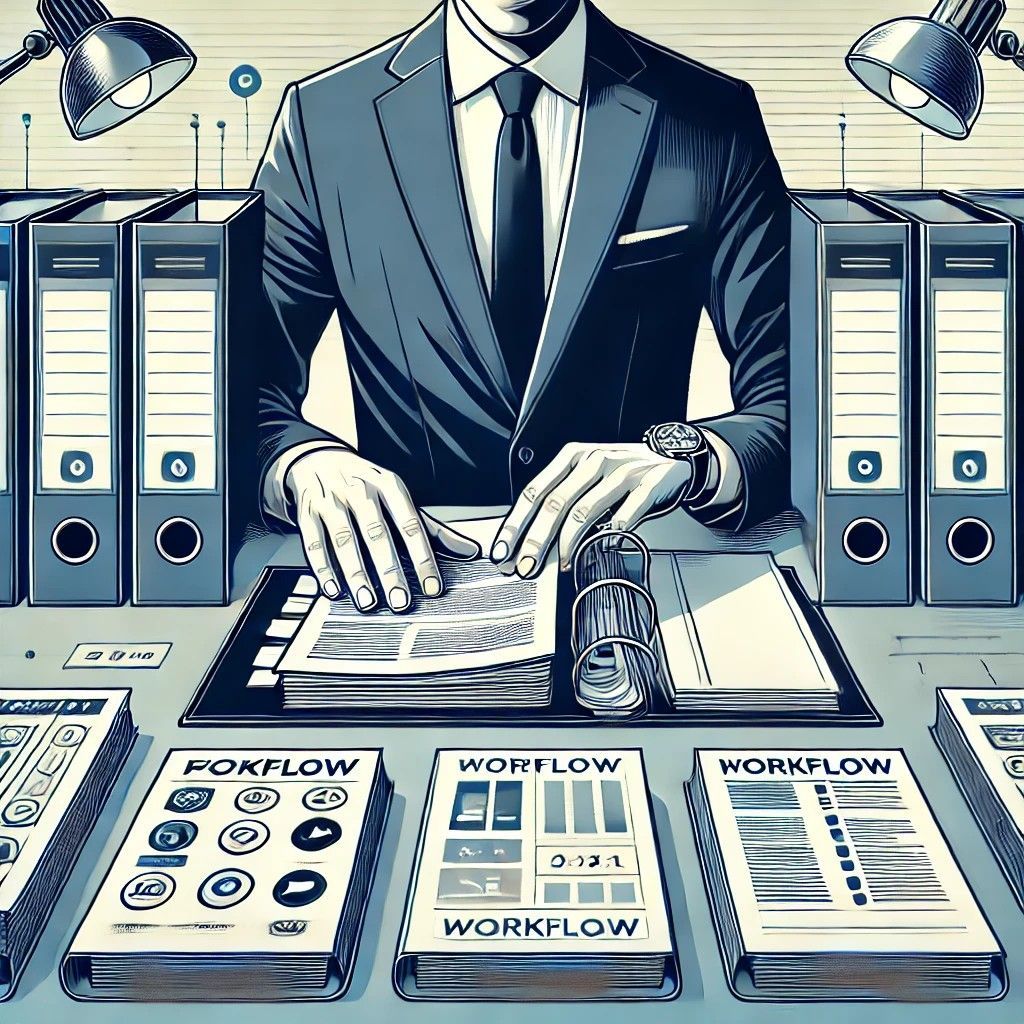Government contractor compliance documentation and records management illustration
