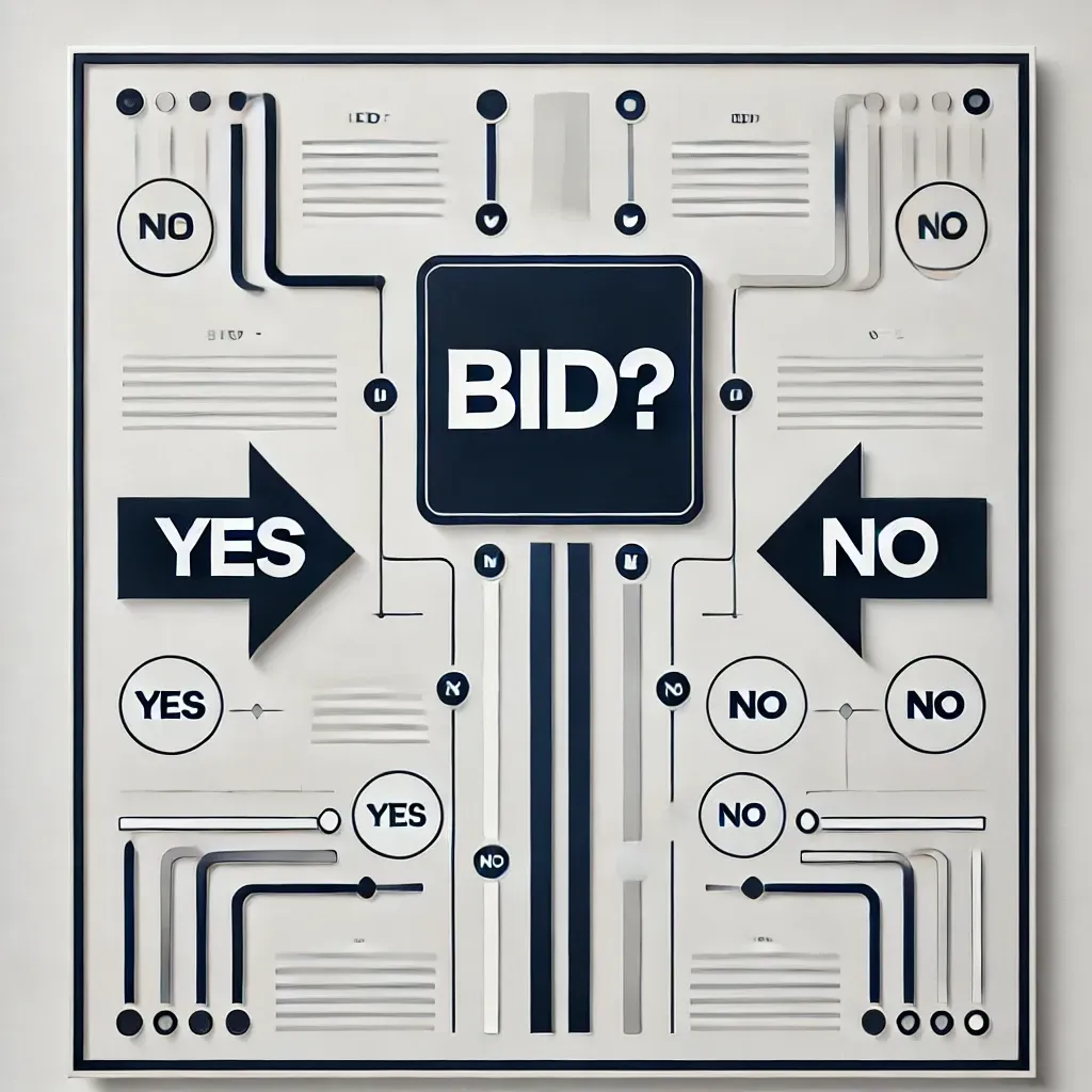 Bid or no-bid decision framework for government contractors
