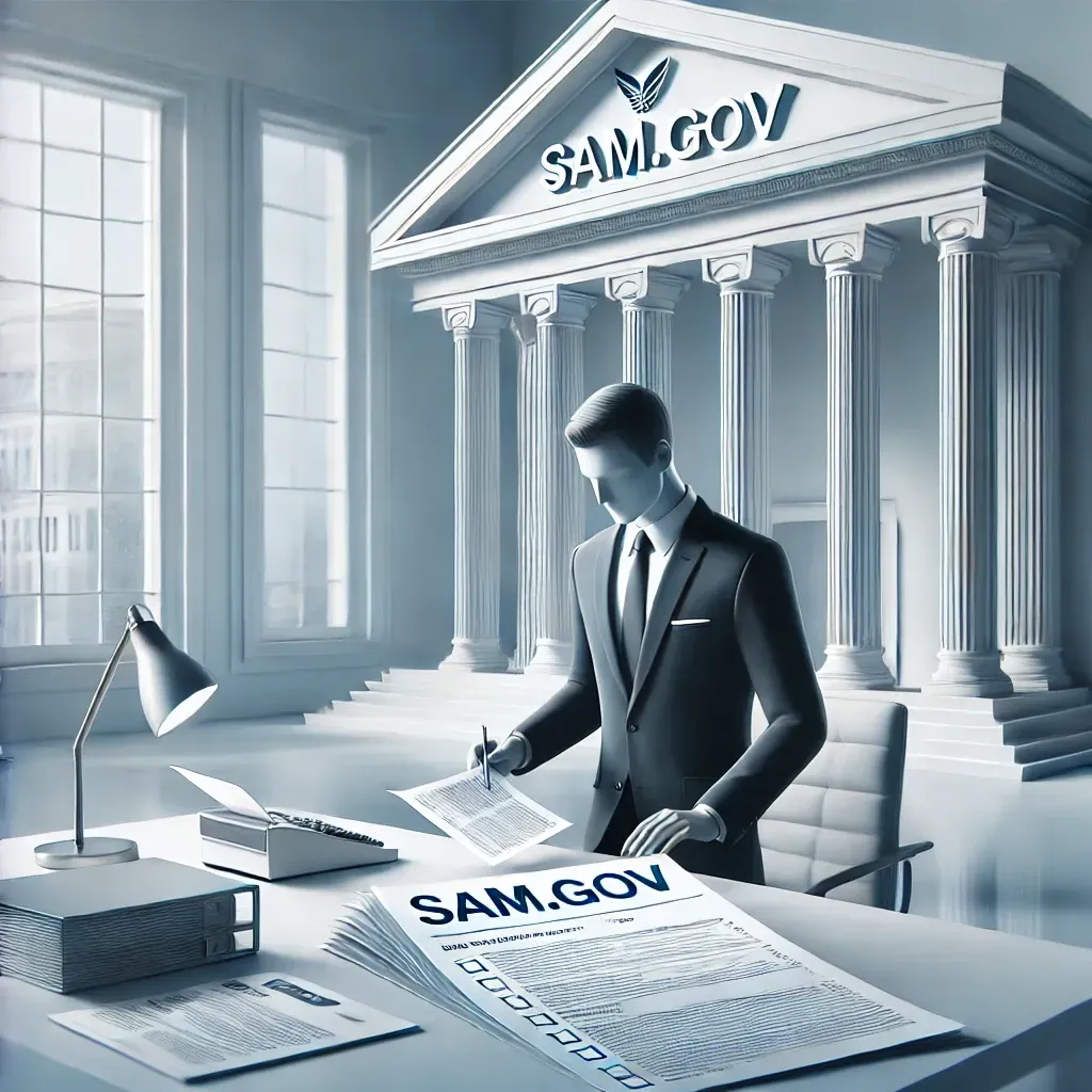 SAM.gov government contracting registration and compliance concept image