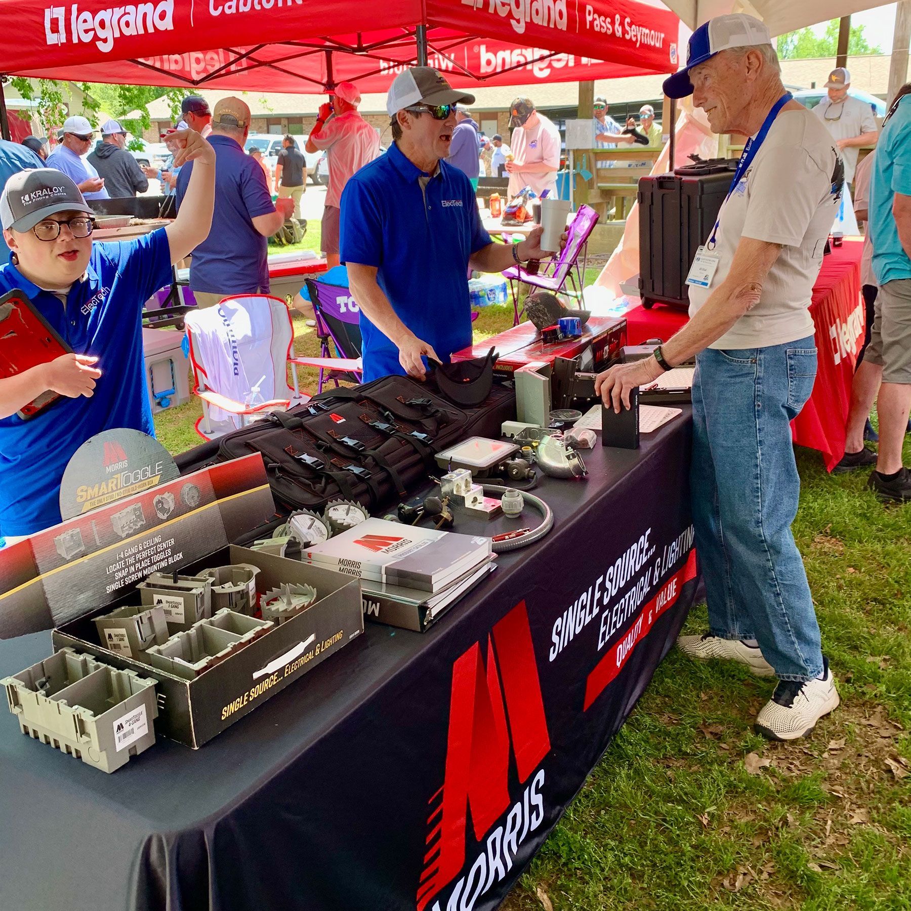 Image of the ElecTech booth at a recent event.