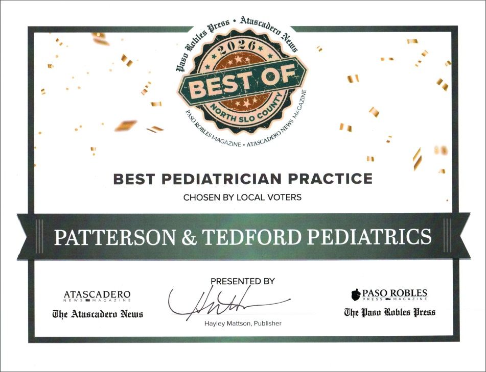 award for best pediatrician in north slo county