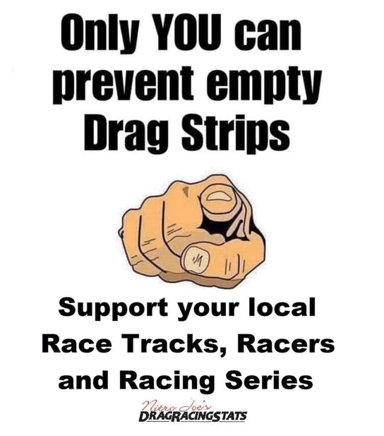 A poster that says only you can prevent empty drag strips
