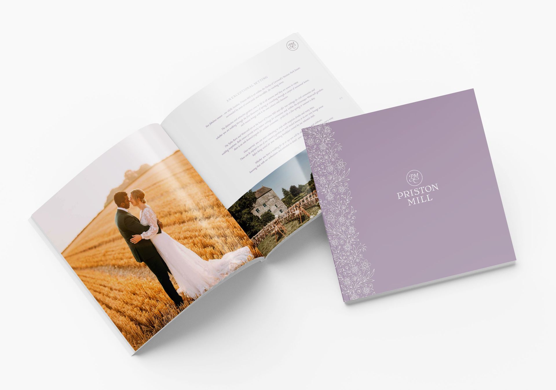 a brochure with a picture of a woman on it .