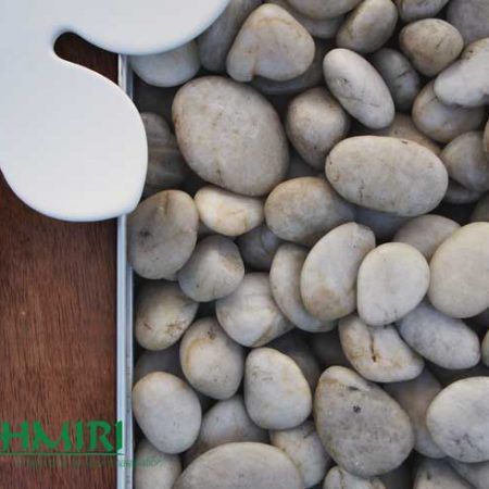 White Polished Pebbles — Décor in Bonny Hills NSW