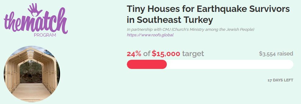doTERRA matching campaign for ATC tiny house project