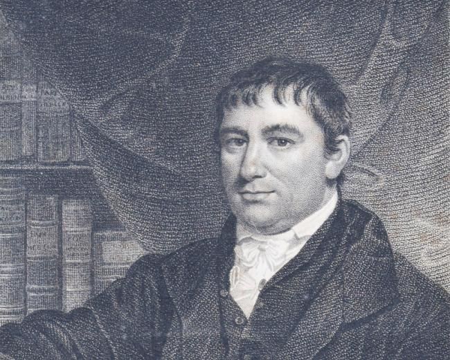 an engraved portrait of Joseph Levi Frey