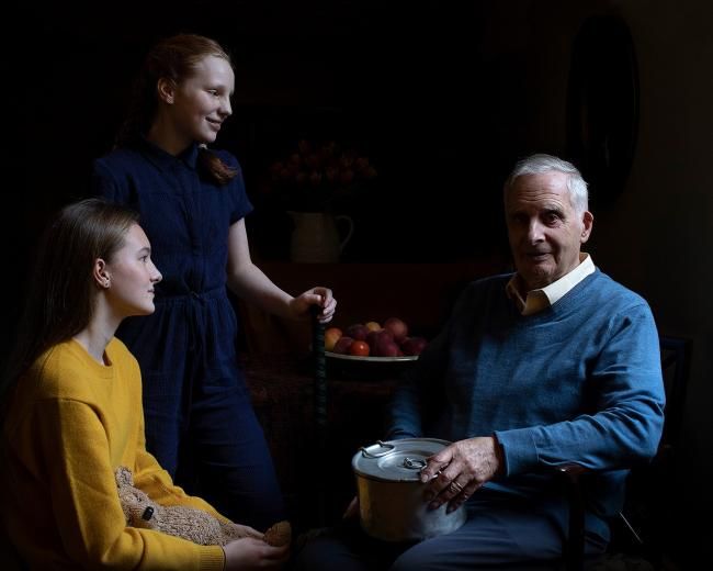 Steve Frank and grandchildren