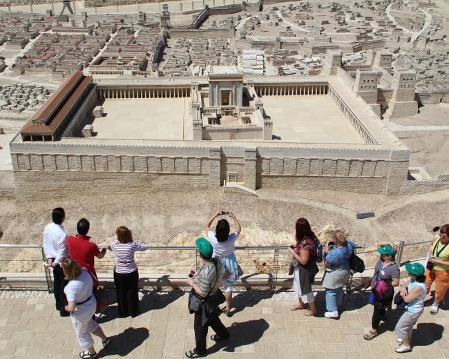 model of Second Temple in Jerusalem