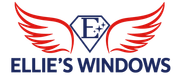 Ellie&rsquo;s Windows logo with blue and red wings around a diamond-shaped &ldquo;E&rdquo; emblem