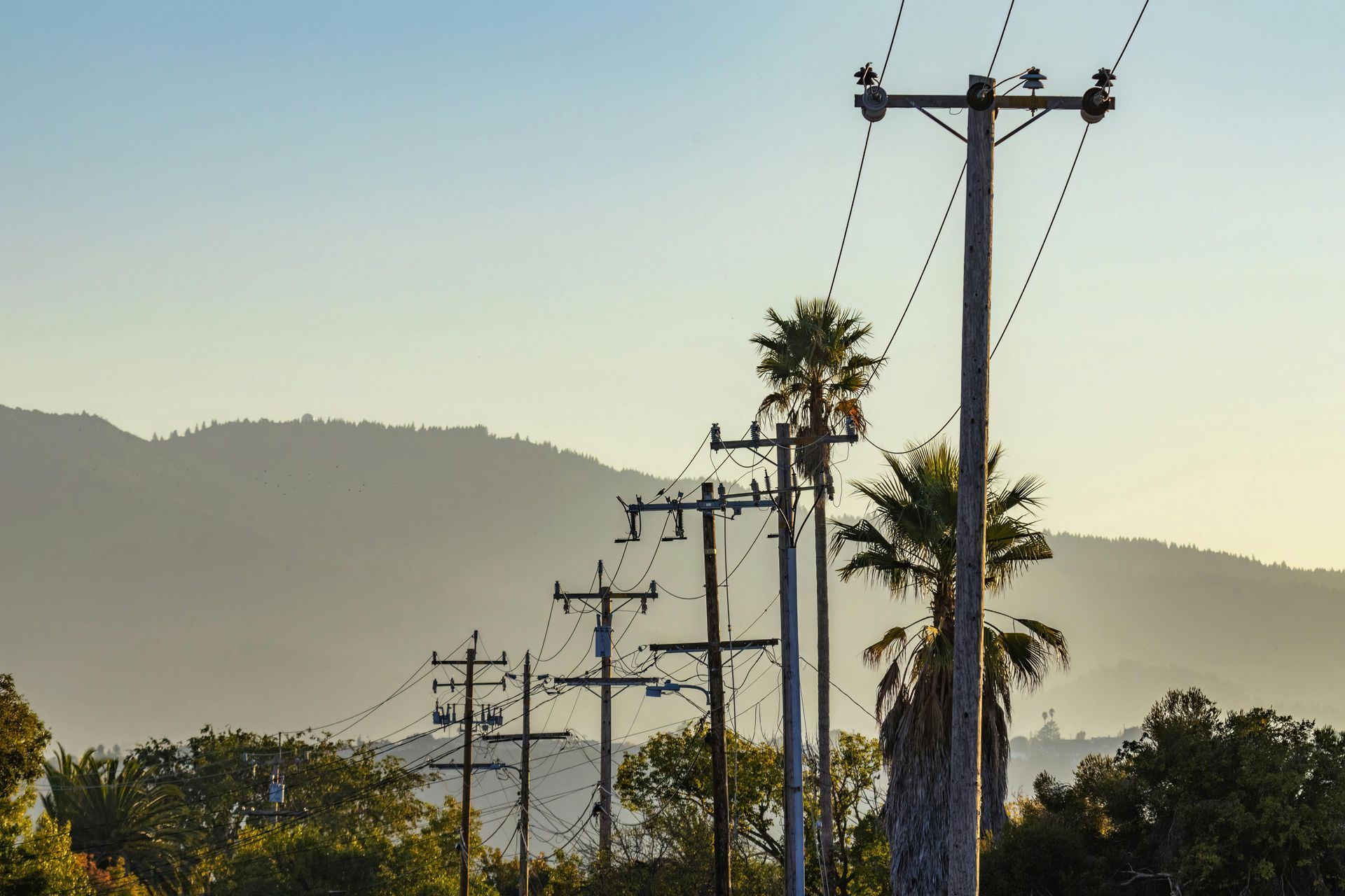 Southern California transmission power lines