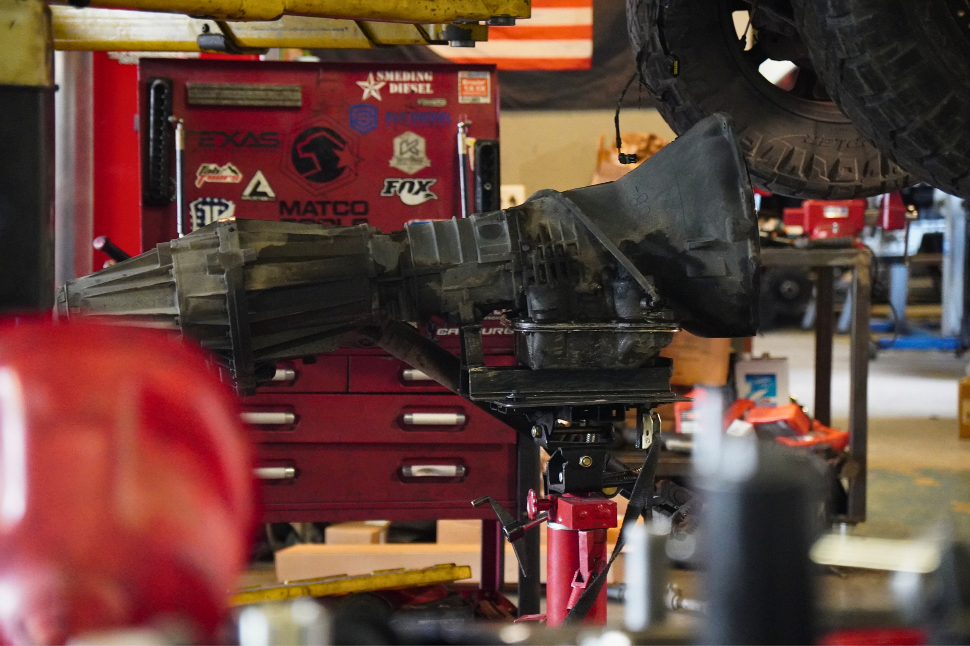 68RFE transmission repair for Dodge Ram trucks at Texas Complete Truck Center in New Braunfels, TX.