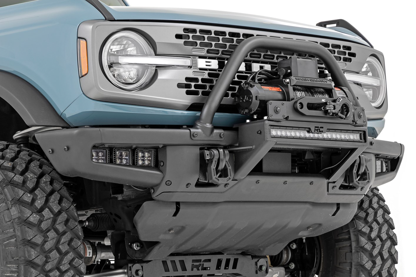 Ford Bronco Fog Light Kit Installed On Front Bumper | Texas Complete Truck Center
