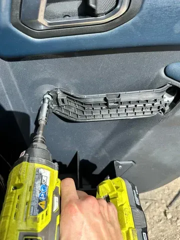 Rear Door Cup Holder Installation With Drill On Bronco Door | Texas Complete Truck Center