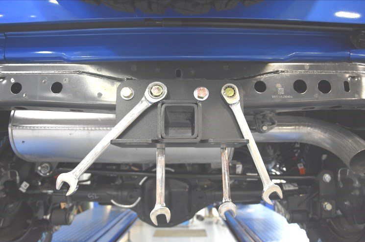 Rear Hitch Receiver Installation With Support Brackets | Texas Complete Truck Center
