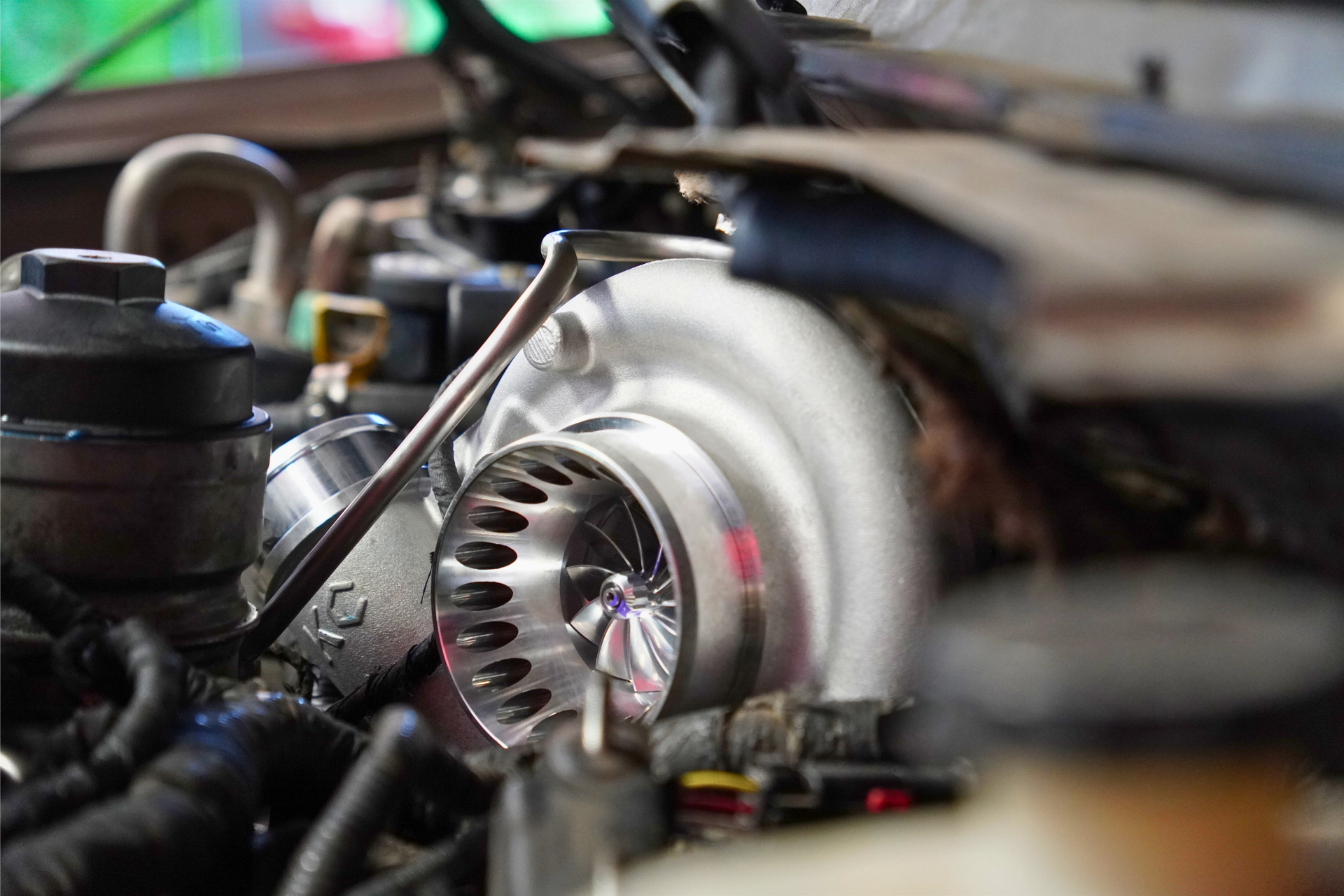 Power Stroke turbo installation service at Texas Complete Truck Center in New Braunfels TX