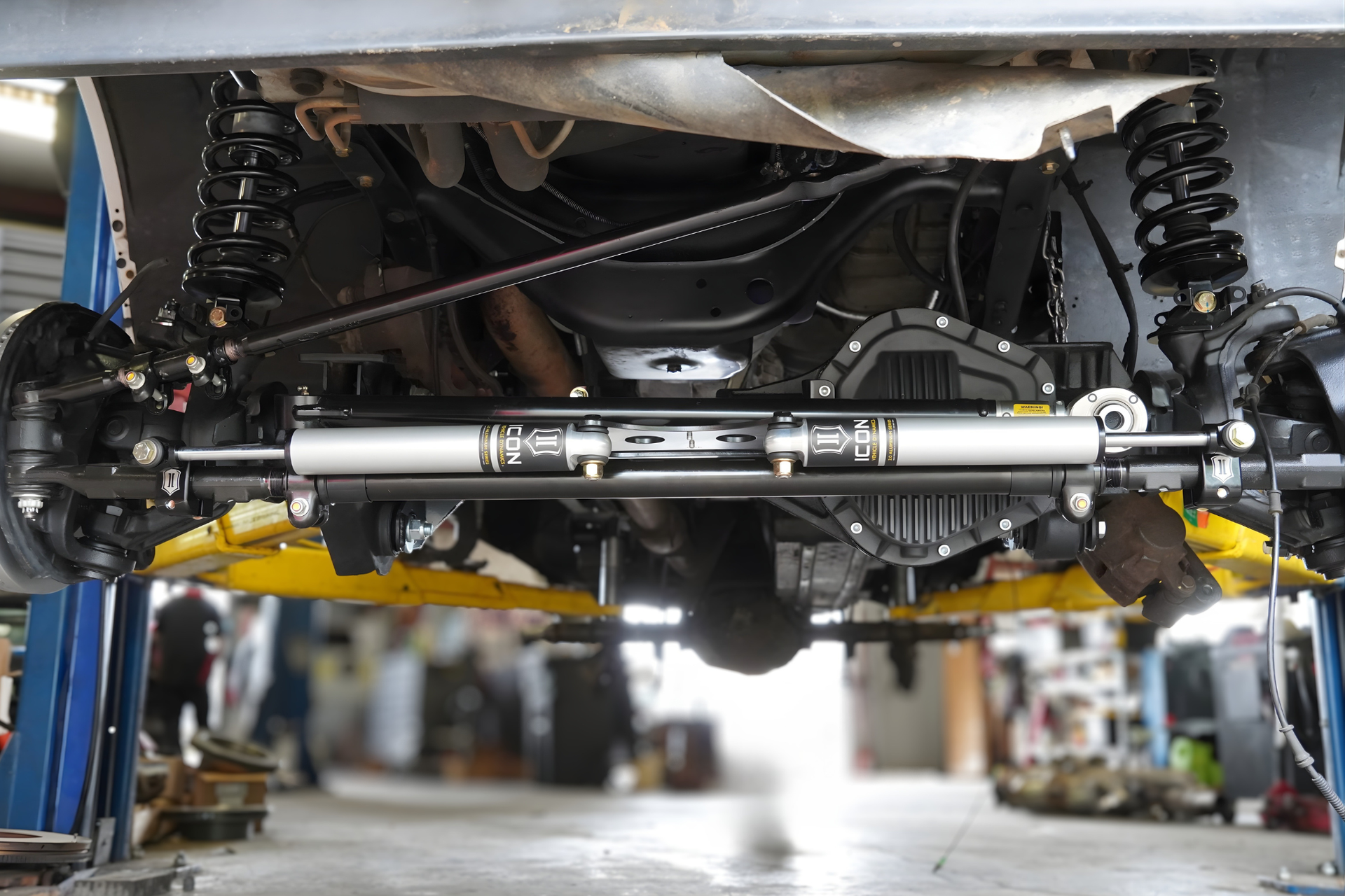 Professional truck suspension installation in New Braunfels, TX by Texas Complete Truck Center.