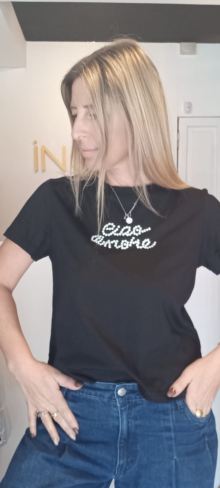 Remera brillo
