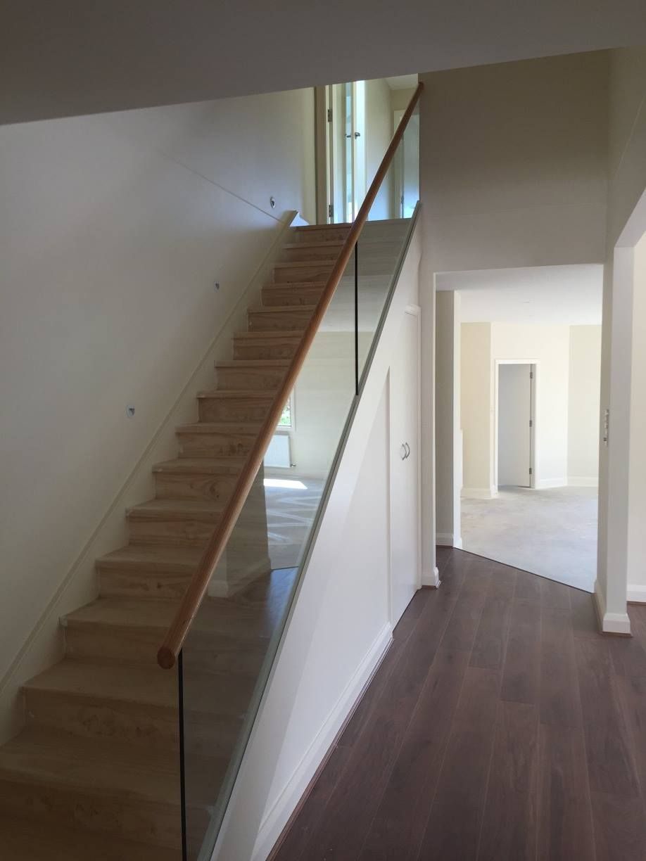 Staircase With Newly Installed Glass Railing— Moss Vale Glass In Moss Vale, NSW