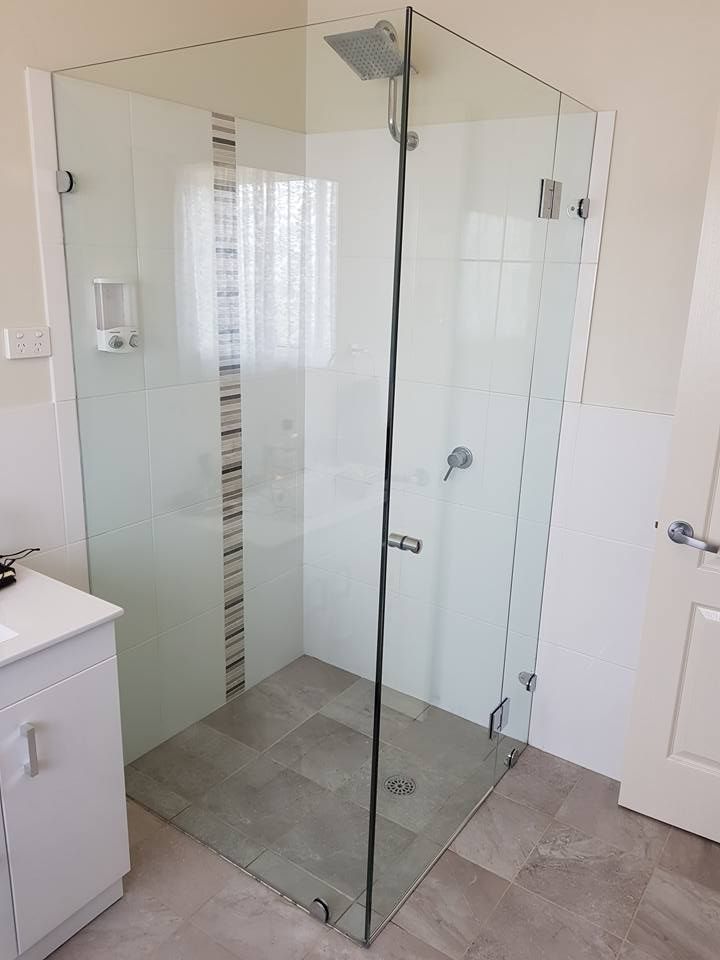 A Shower With Glass Walls Around It— Moss Vale Glass In Moss Vale, NSW