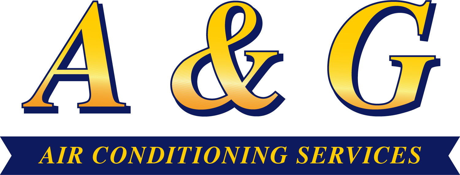 The logo for a & g air conditioning services