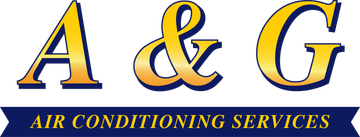 The logo for a & g air conditioning services