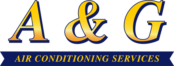 The logo for a & g air conditioning services