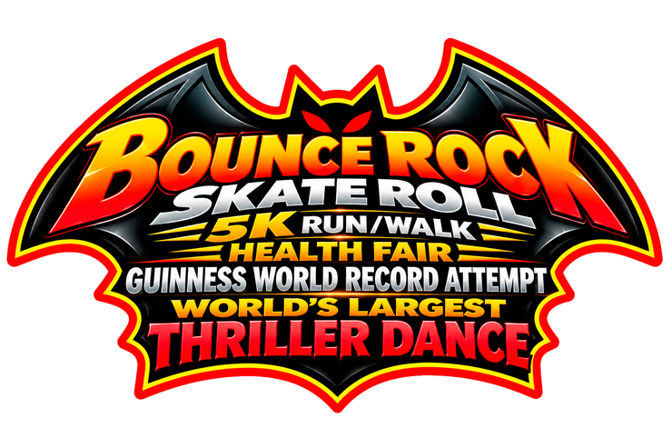 Bounce Rock Skate Roll event emblem badge
