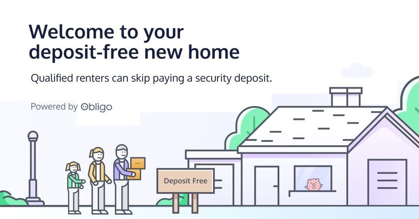security deposit with house and people 