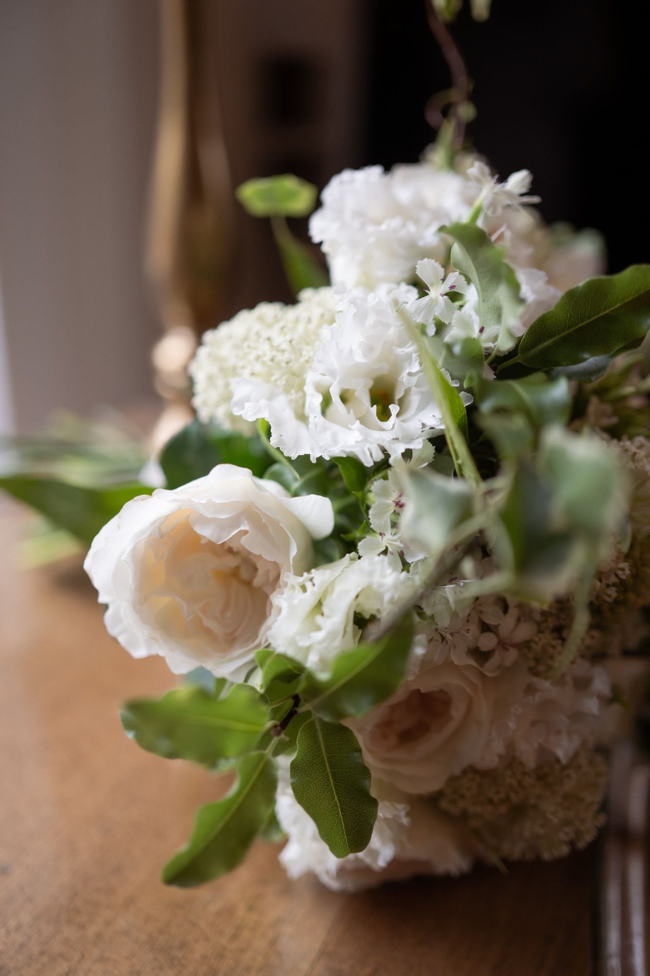White and cream bridal bouquet