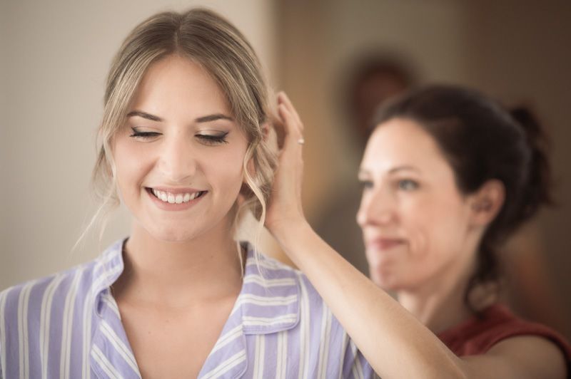 The preparations before a wedding