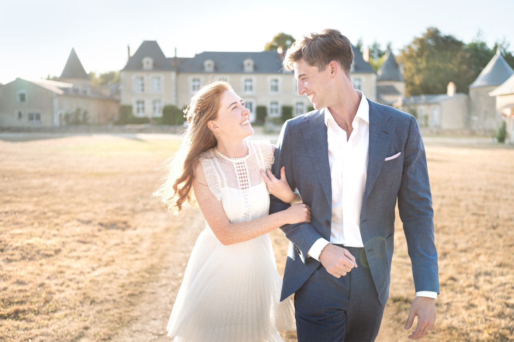 Natural wedding photography with no posing at a French Chateau in the South of France.