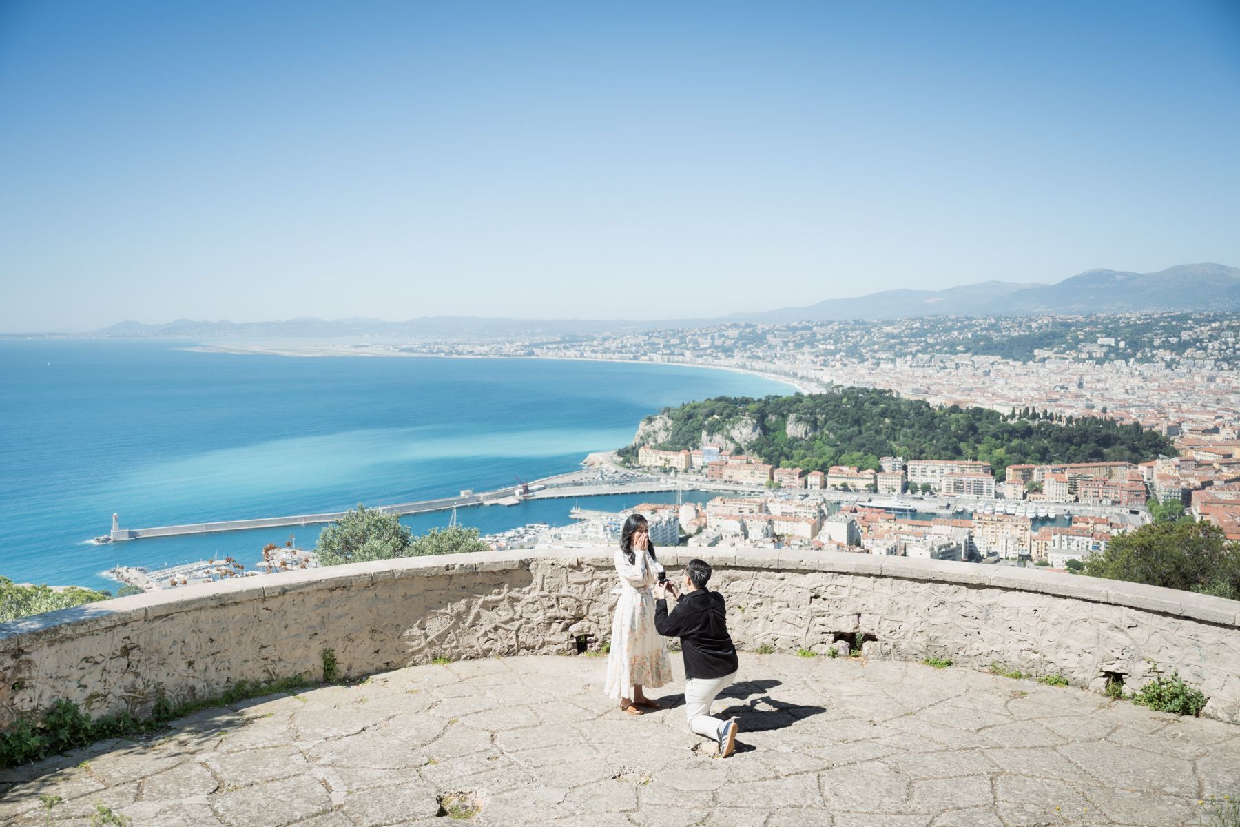 A Proposal location on the French Riviera, Mount Boron.