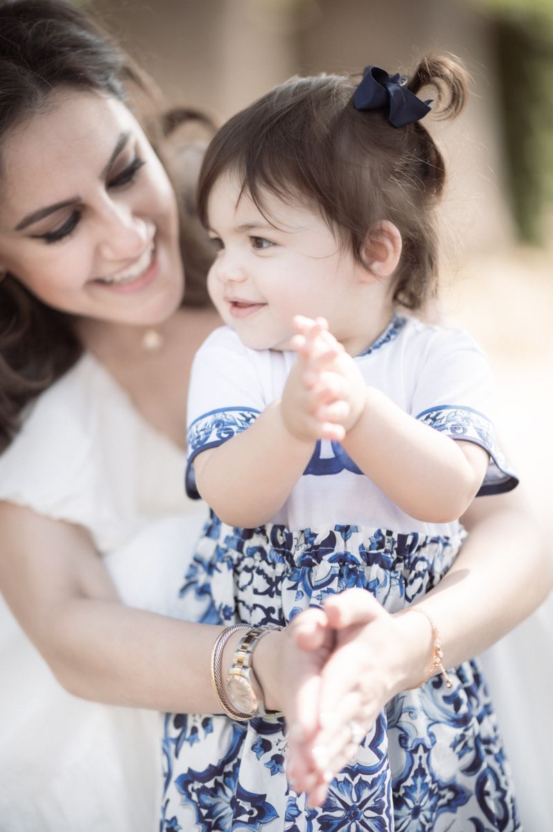 mum playing with baby