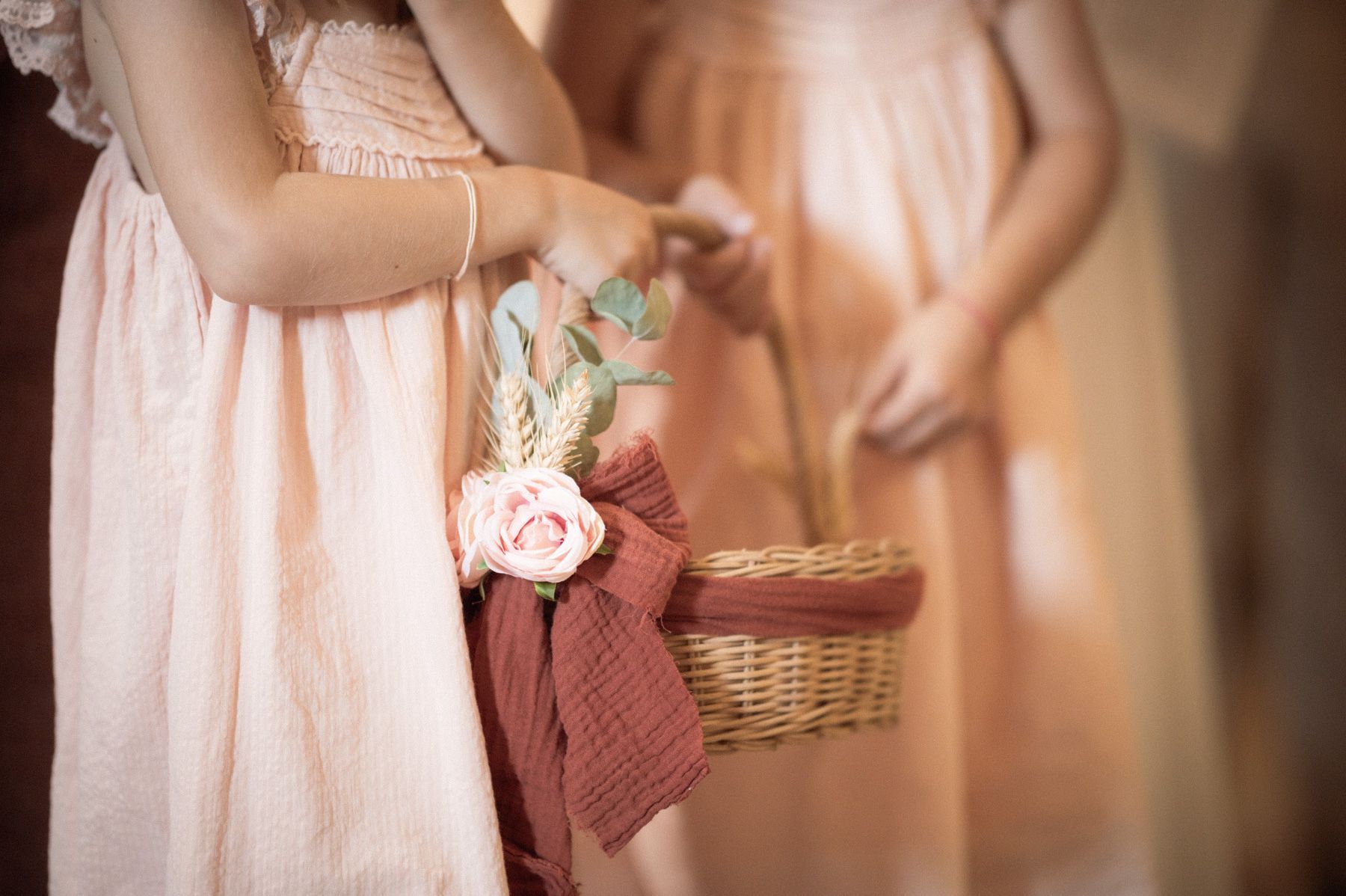 beautifully decorated basket with flowers