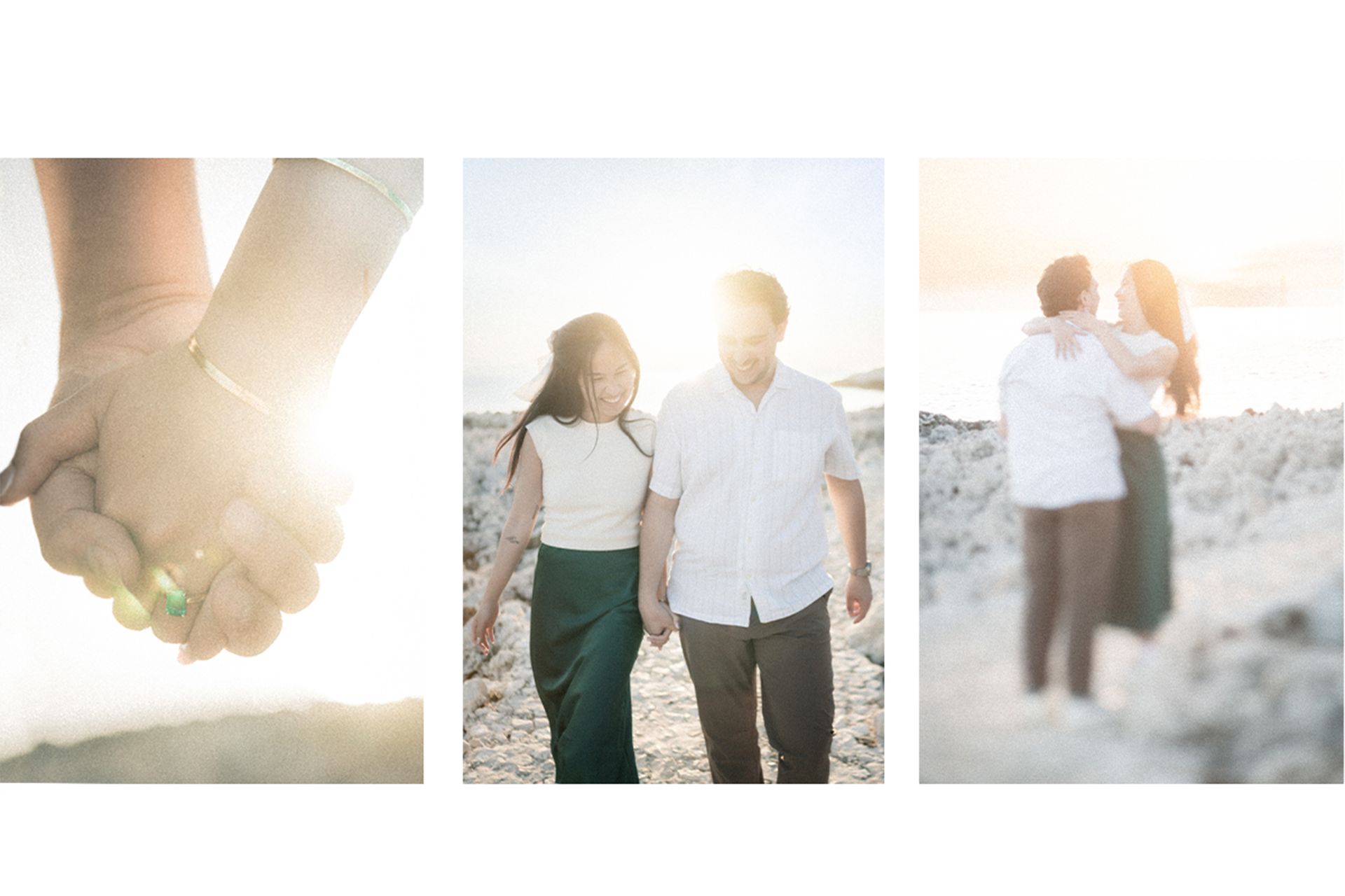 A romantic couple portrait in Nice old town
