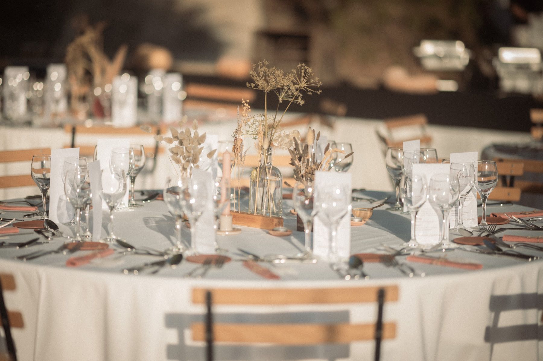 Table decor from a french rustic wedding