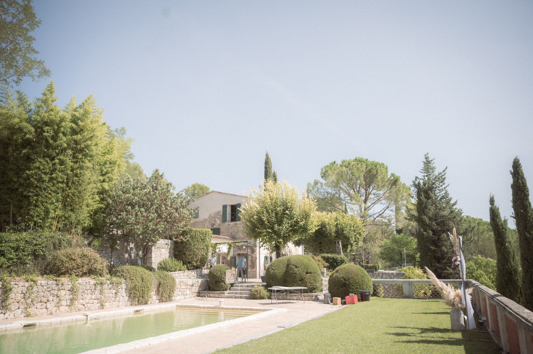 Exterior of Domaine de Tabourg in Grasse, France
